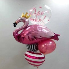 Фонтан из шаров "Фламинго для тебя"