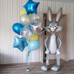 Композиция из шаров "Багз Банни и фонтан"
