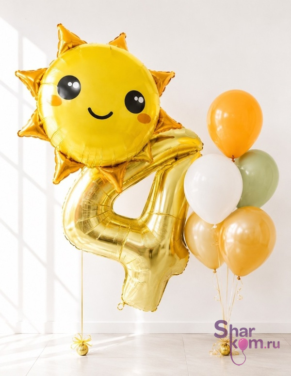 Композиция из шаров "Солнце"