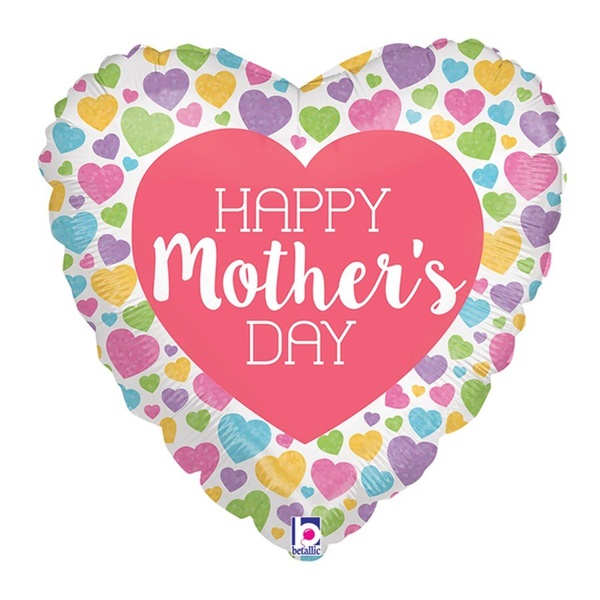 Фольгированное сердце "С Днем Матери" (HAPPY Mother"s day)