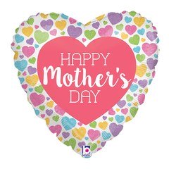 Фольгированное сердце "С Днем Матери" (HAPPY Mother"s day)