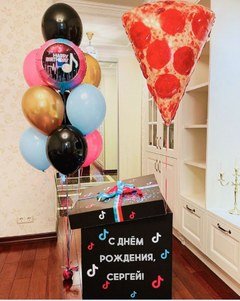 Коробка с шарами Сюрприз "Тик ток"
