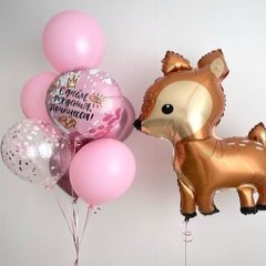 Композиция из шаров "Олень для принцессы", мини