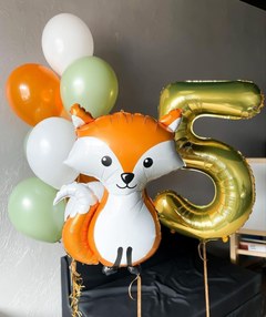 Композиция из шаров "Лисичка на 5 лет"