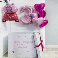 Коробка с шарами Сюрприз "Пеппа"