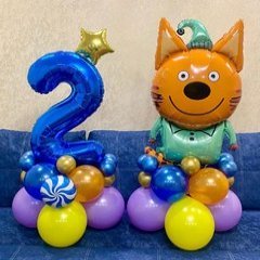 Стойки из шаров "Кот Компот"