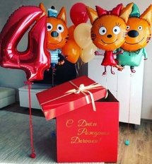 Коробка с шарами Сюрприз 