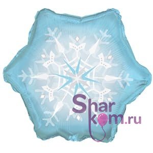 Фольгированная Звезда "Снежинка"