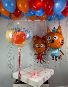 Коробка с шарами Сюрприз "Котятки"