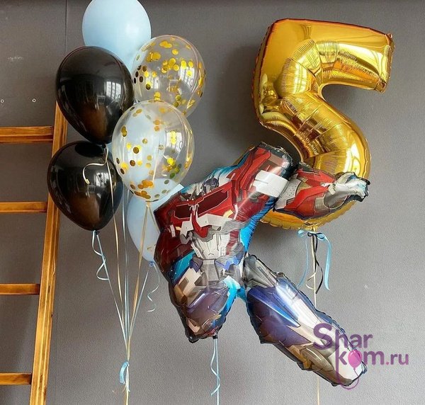 Композиция из шаров "Оптимус на 5 лет"