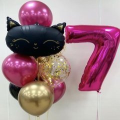 Композиция из шаров "Кошка фуше"