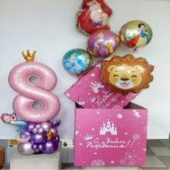 Коробка с шарами Сюрприз "Принцессы"