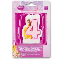 Свеча-цифра "4" Принцессы