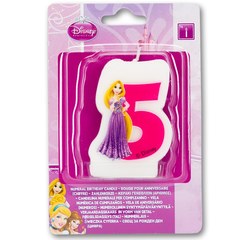 Свеча-цифра "5" Принцессы