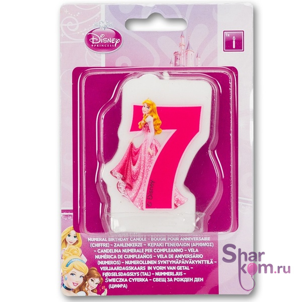 Свеча-цифра "7" Принцессы