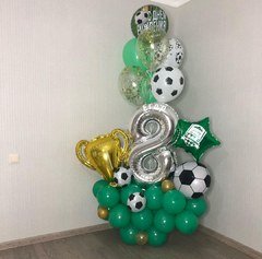 Стойка из шаров "Футбол это круто"