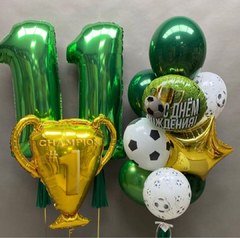 Композиция из шаров "Чемпиону на 11 лет"