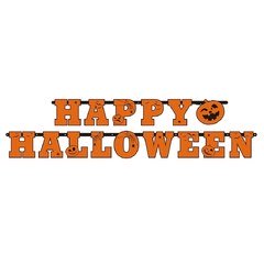 Гирлянда "Счастливого Хеллоуина" ( HAPPY HALLOWEEN) Тыква, 160 см.