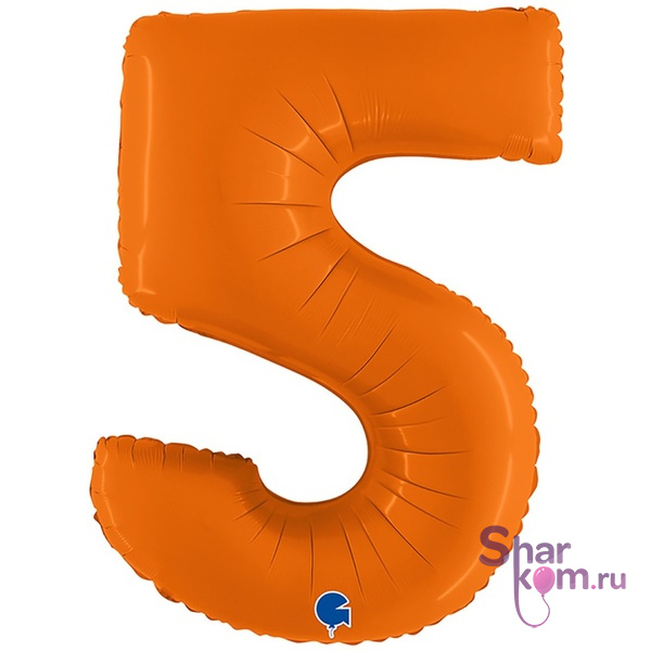"Цифра 5" Оранжевая