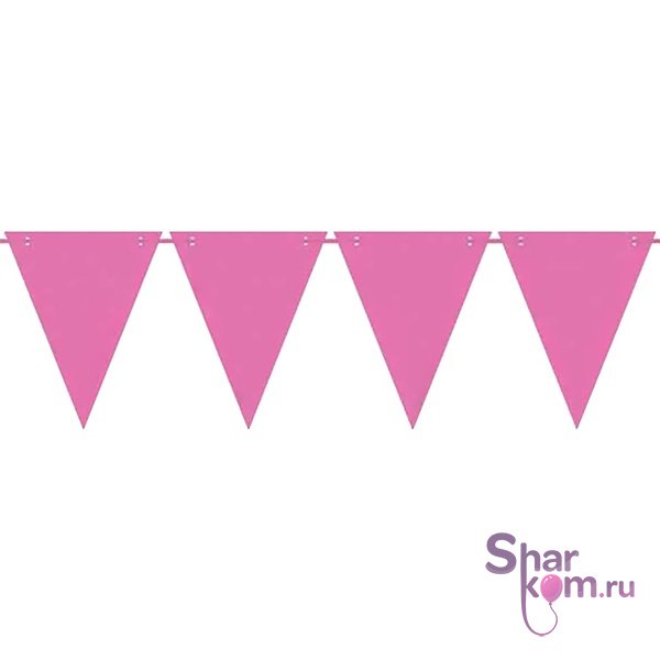 Гирлянда-вымпел "Розовая (Pink)", 3 м.