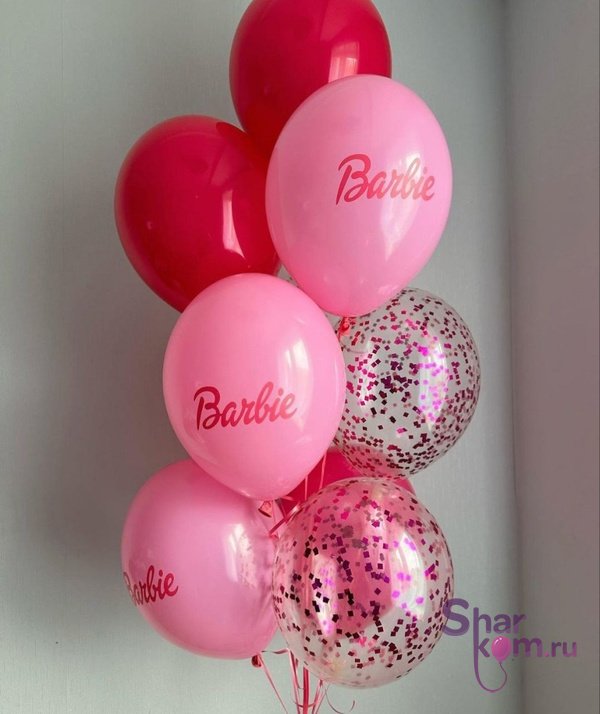 Фонтан из шаров "Barbie"