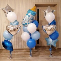 Фонтаны из шаров "Бутылочка для мальчика"