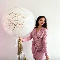 Большой зеркальный шар "С Новым Годом"