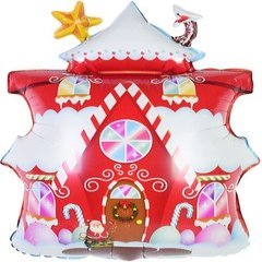 Фигура "Новогодний домик", красный