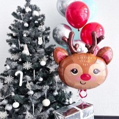 Композиция из шаров "Оленёнок и фонтан"