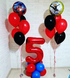 Композиция из шаров "Любимые герои на 5 лет"