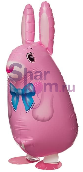 Ходячая фигура "Кролик, розовый" 64 см.