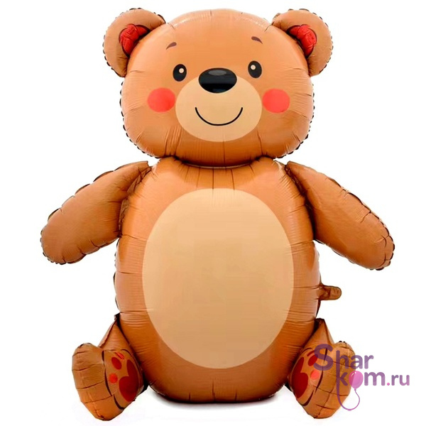 Фольгированная фигура "Сидящий медведь", 147 см.