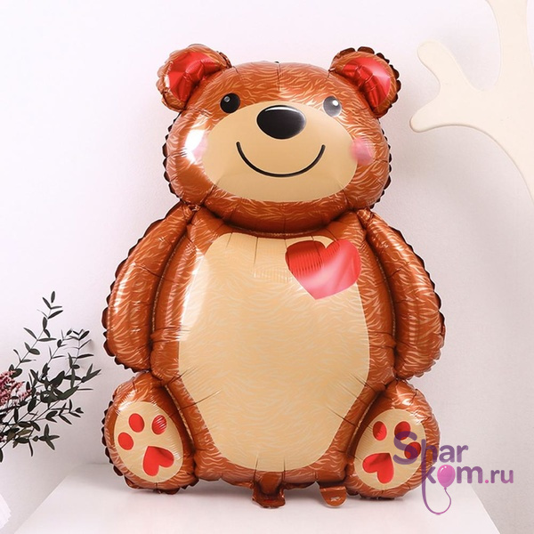 Фигура "Мишка с сердцем", 84 см.
