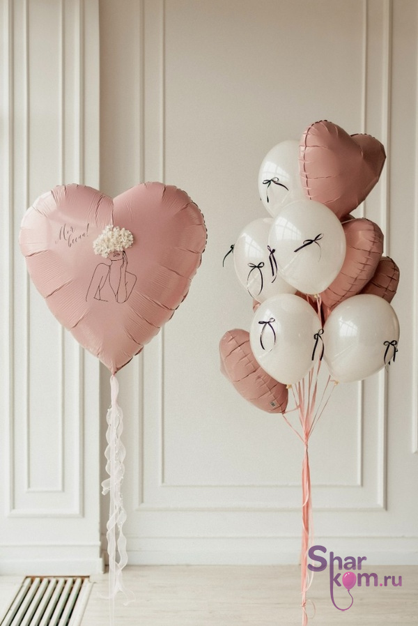 Композиция из шаров "Моя весна"