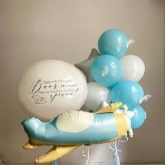 Композиция из шаров "Мальчику на выписку"