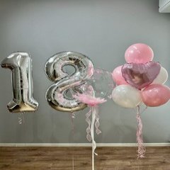 Композиция из шаров "Мои любимые 18"