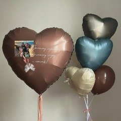 Композиция из шаров "Сердца для любимого"