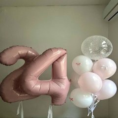 Композиция из шаров "Розовое настроение"