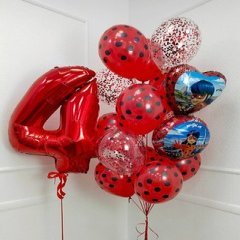 Композиция из шаров "Чудесный день с Леди Баг"