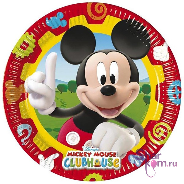 Тарелки бум "Клуб Микки Мауса (Mickey Mouse Clubhouse)" 10шт