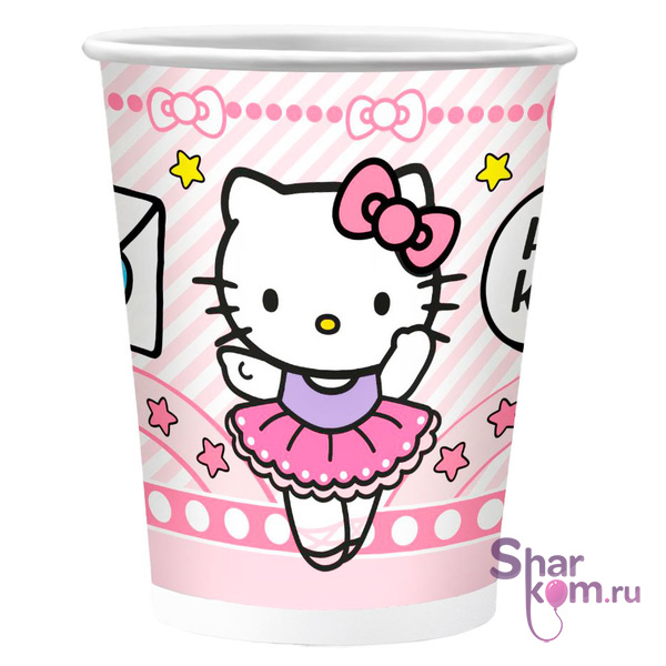 Набор стаканов "Хеллоу Китти (Hello Kitty)" 6шт