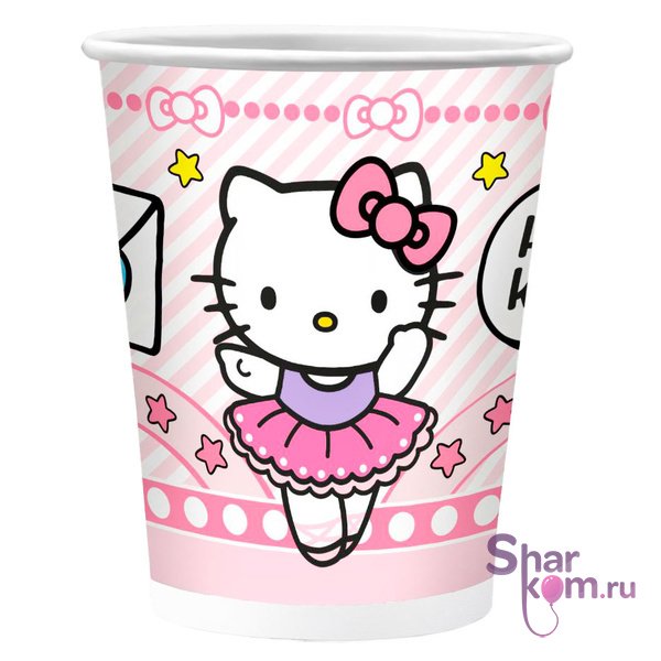 Набор стаканов "Хеллоу Китти (Hello Kitty)" 6шт