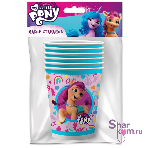 Стаканы бум "Мой Маленький Пони (My Little Pony)" 6шт