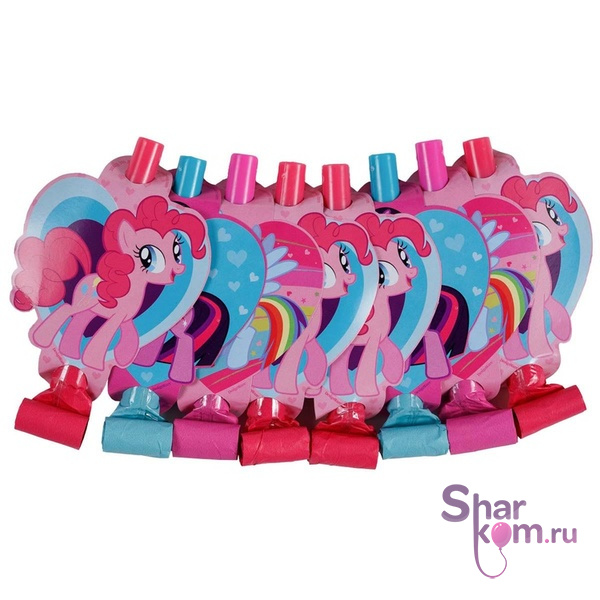 Язык-гудок "Мой Маленький Пони (My Little Pony)" 8шт