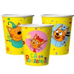 Стаканы "Три Кота. Яркий праздник" 6шт