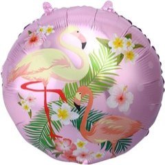 Фольгированный шар "Фламинго" розовый