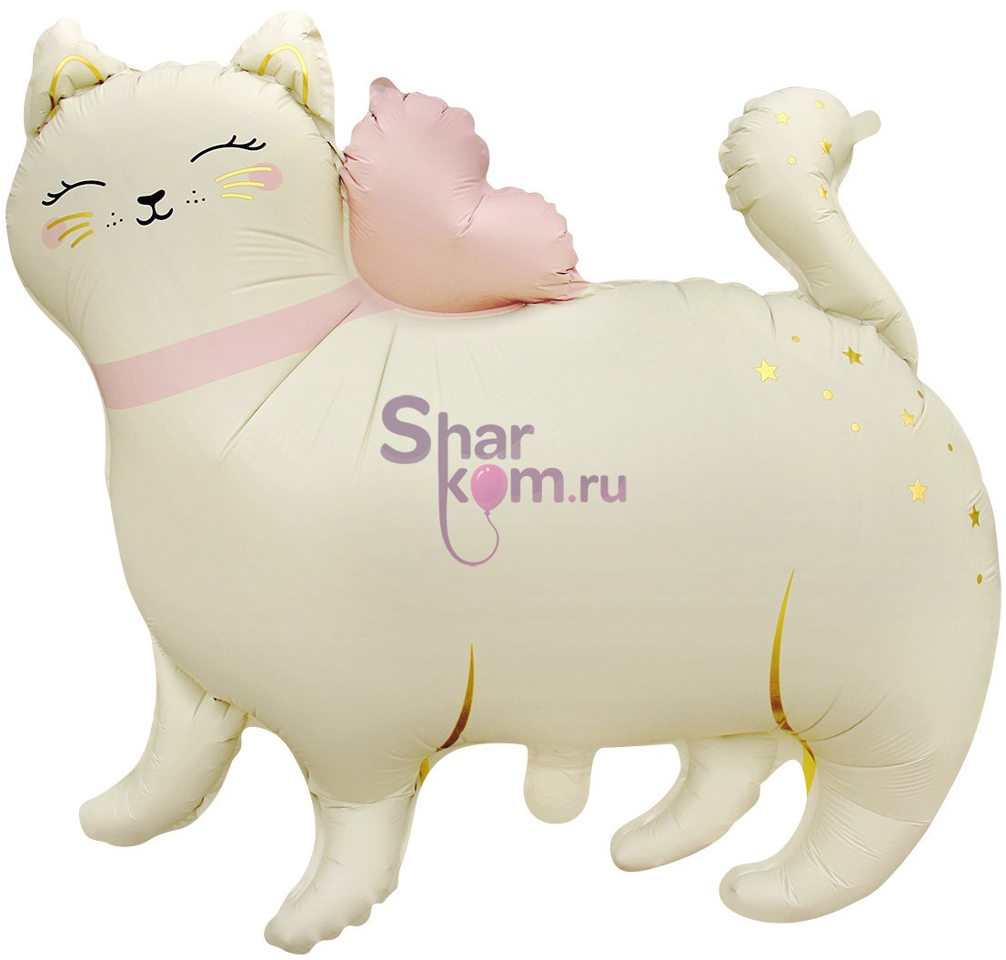 Фольгированная фигура "Кошечка с бантом"