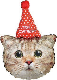Фигура "Котенок в колпачке - Ты Супер"