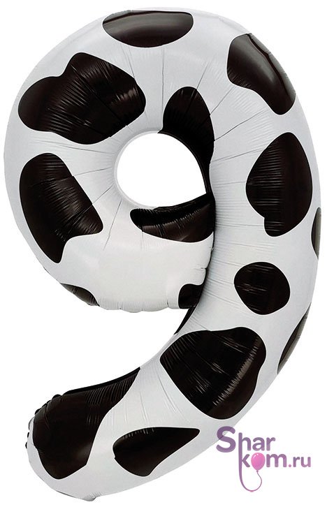 Шар  "Цифра, 9" далматинец