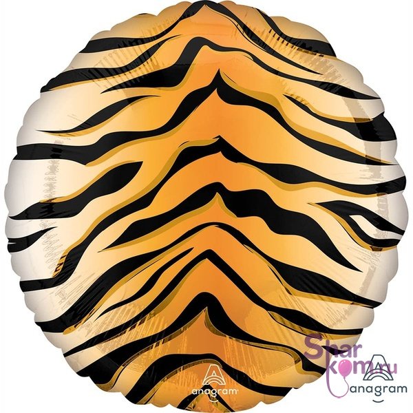 Фольгированный круг "Тигр Сафари"